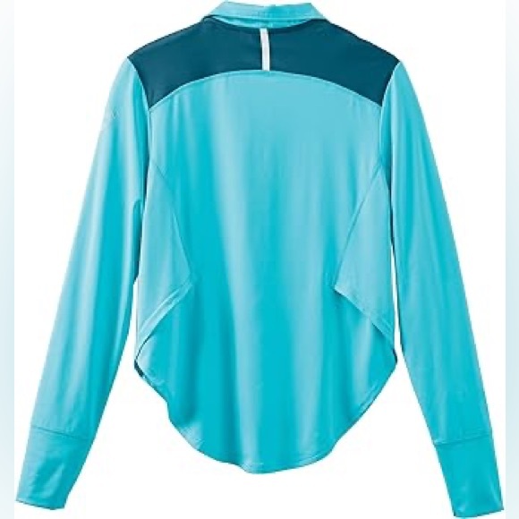 Legendary Whitetails Women's Trail Blazer 1/4 Zip Performance Glacier Blue Shirt - Picture 6 of 13